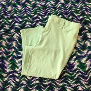 Faded Glory 2X plus size green Capri jeggings